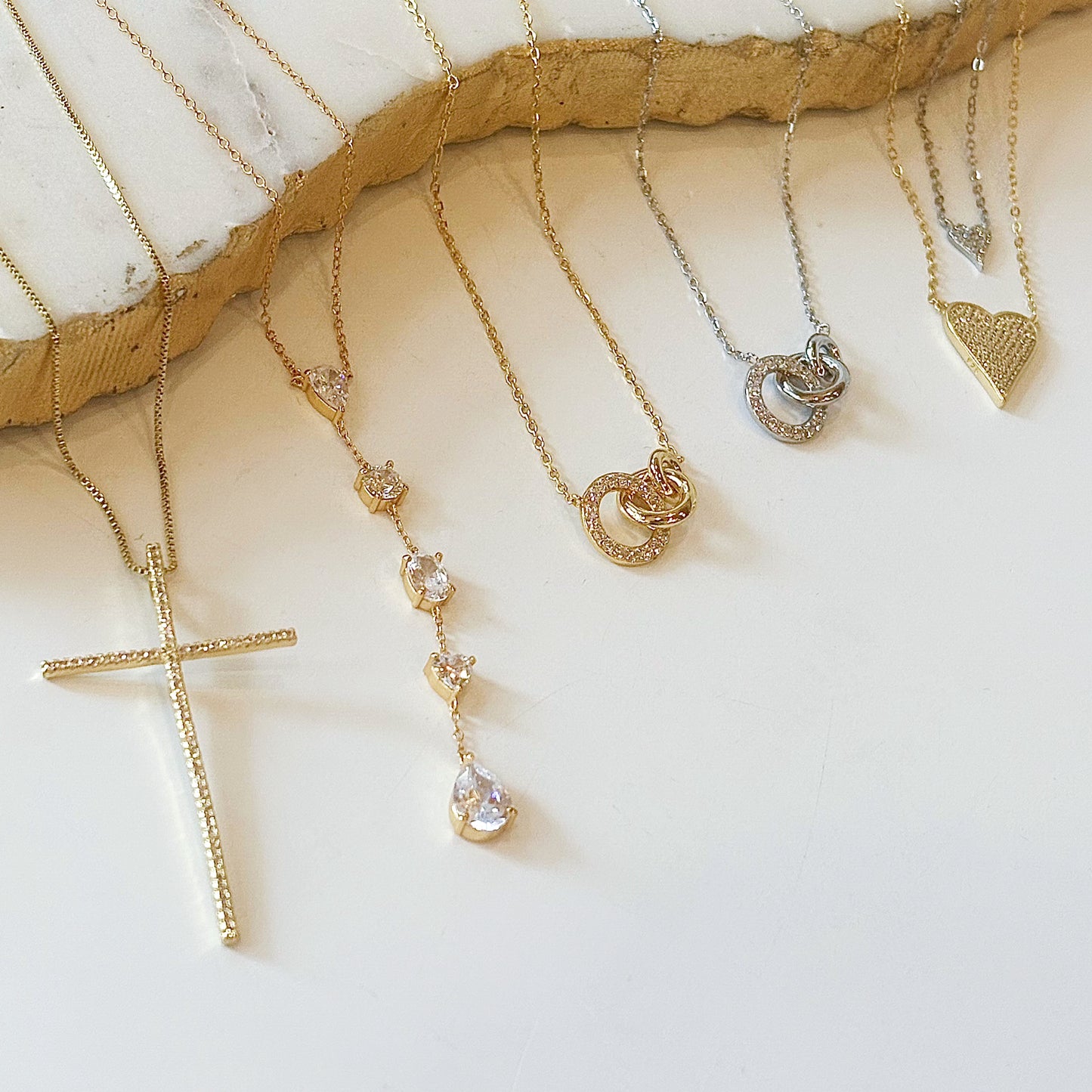 Pavé Rings Necklace