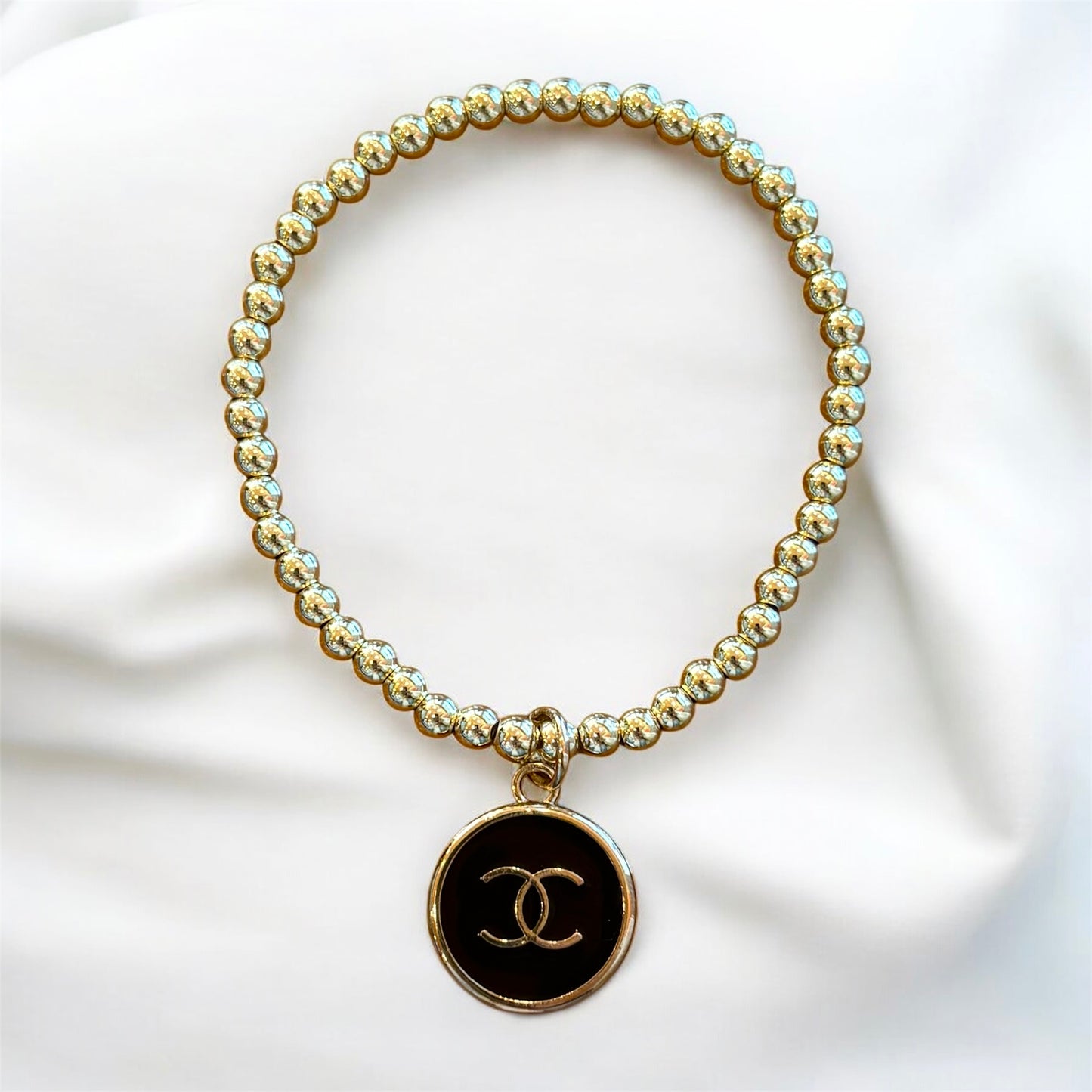 Little Luxe Noir Up-cycled Bracelet