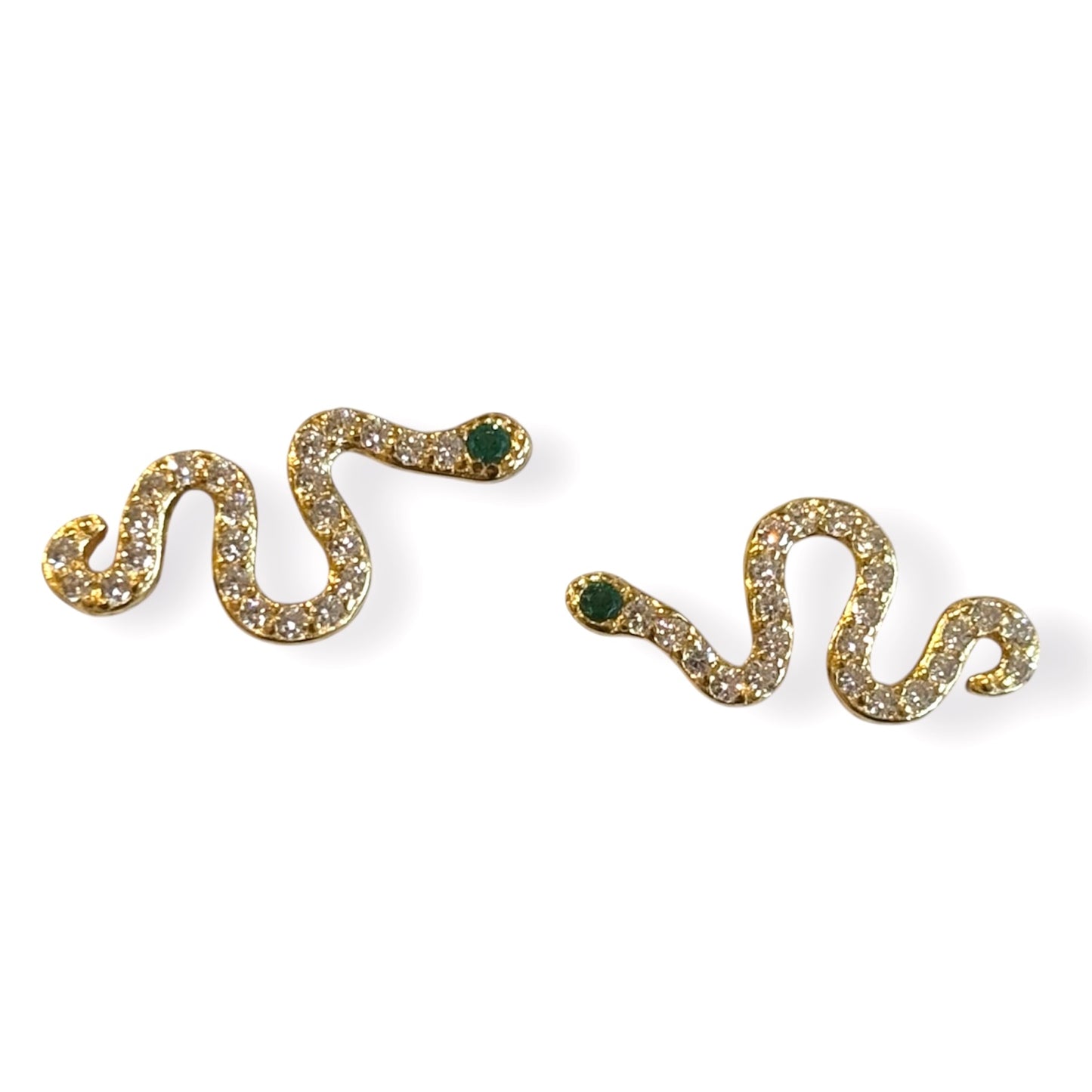 Sleek Serpent Studs