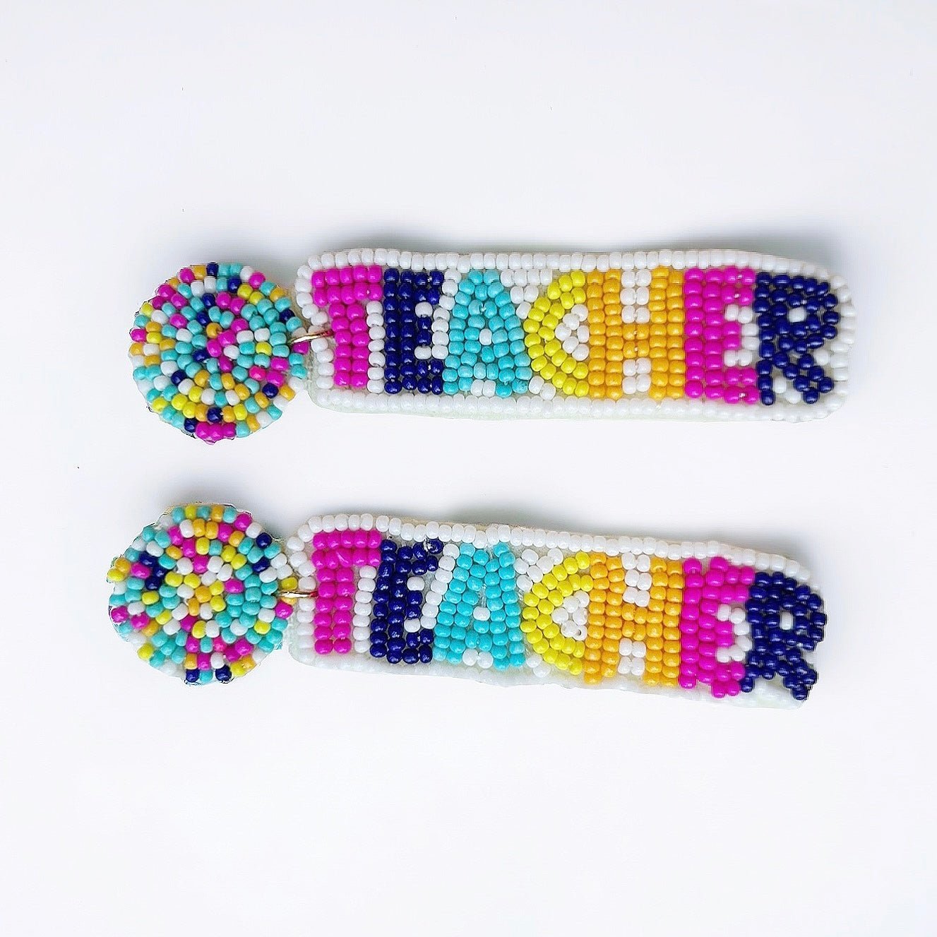 Beaded Teacher Earrings - Boho Mamma Store