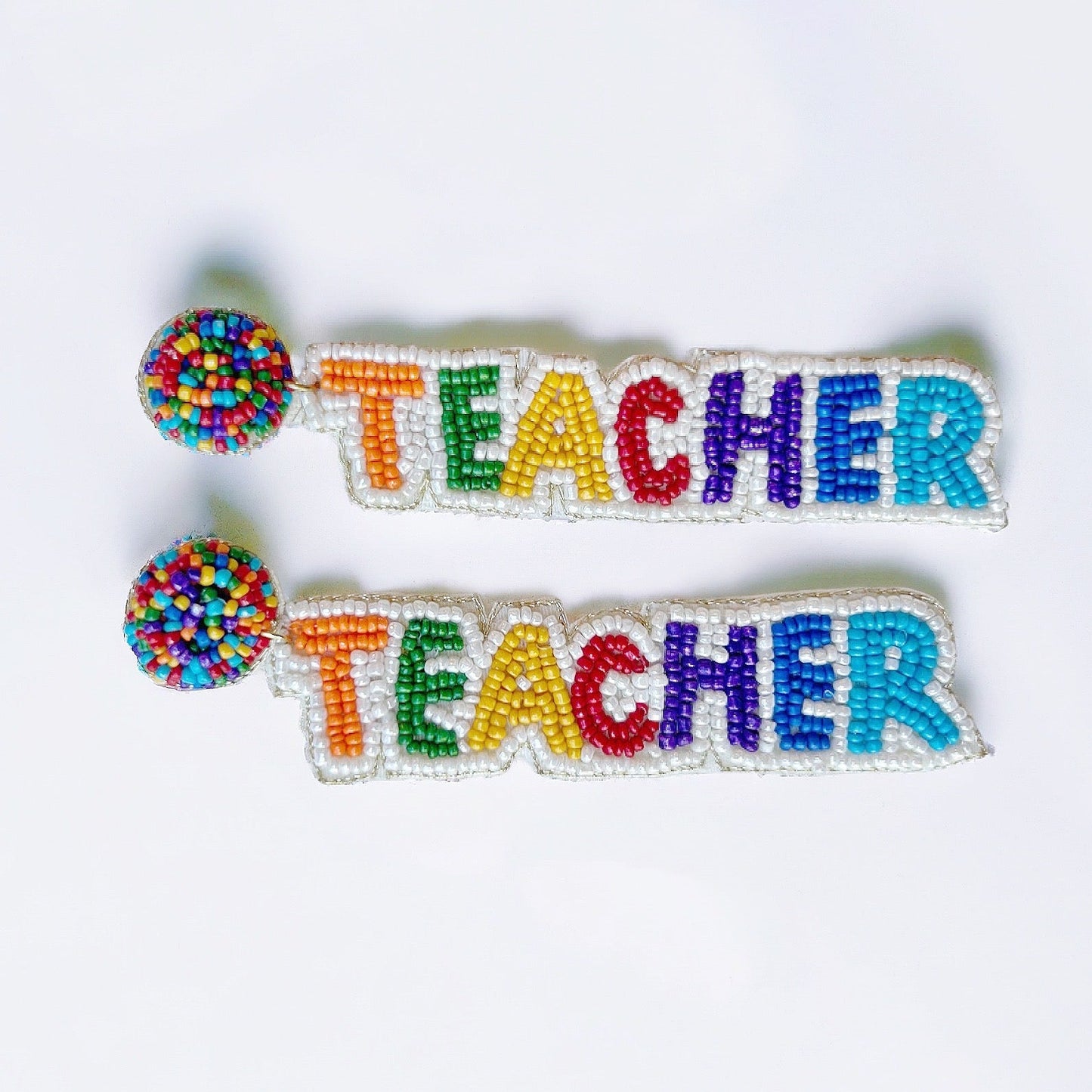 Beaded Teacher Earrings - Boho Mamma Store