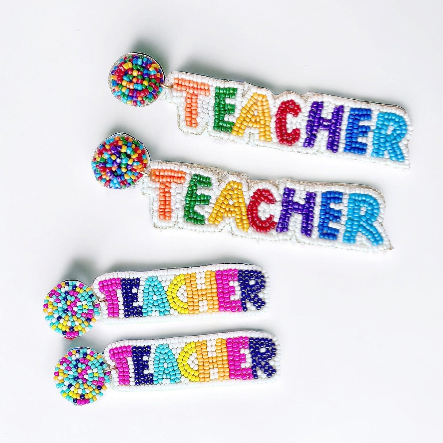 Beaded Teacher Earrings - Boho Mamma Store