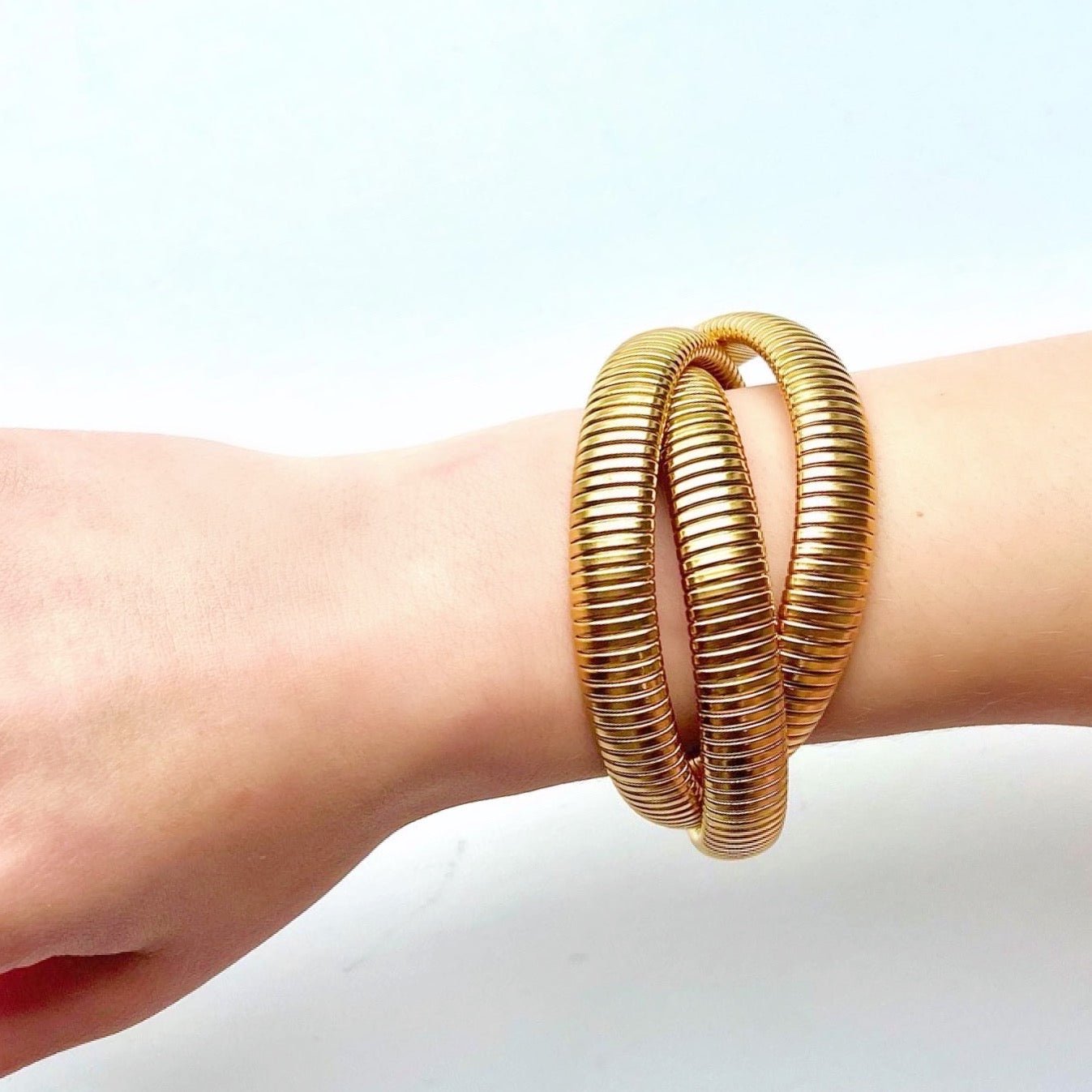 Gilded Grace Stack Metal Bracelets - Boho Mamma Store