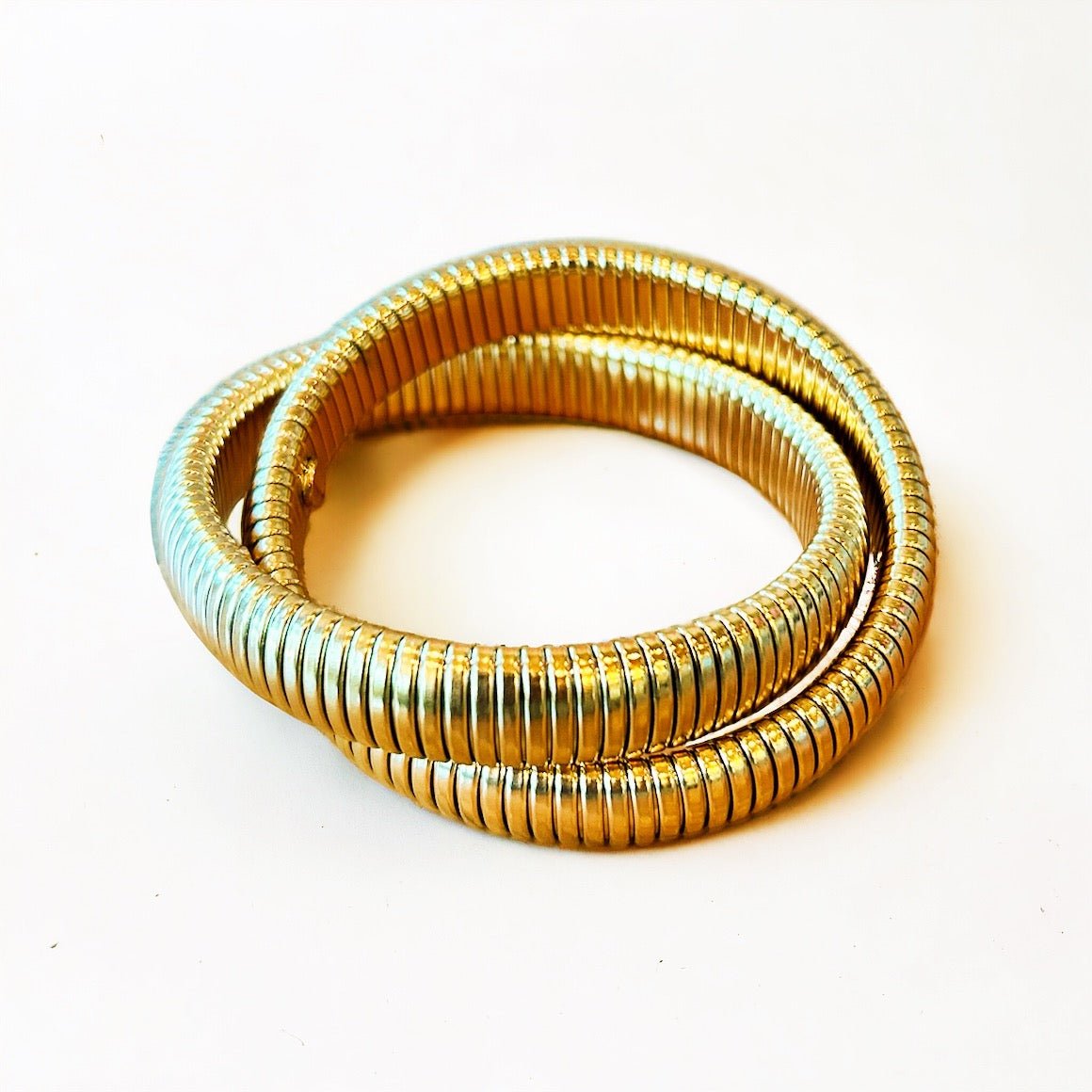 Gilded Grace Stack Metal Bracelets - Boho Mamma Store