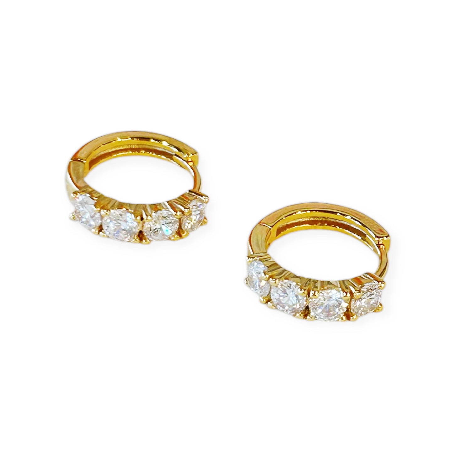 Rhinestone Dazzling Mini Hoops - Boho Mamma Store