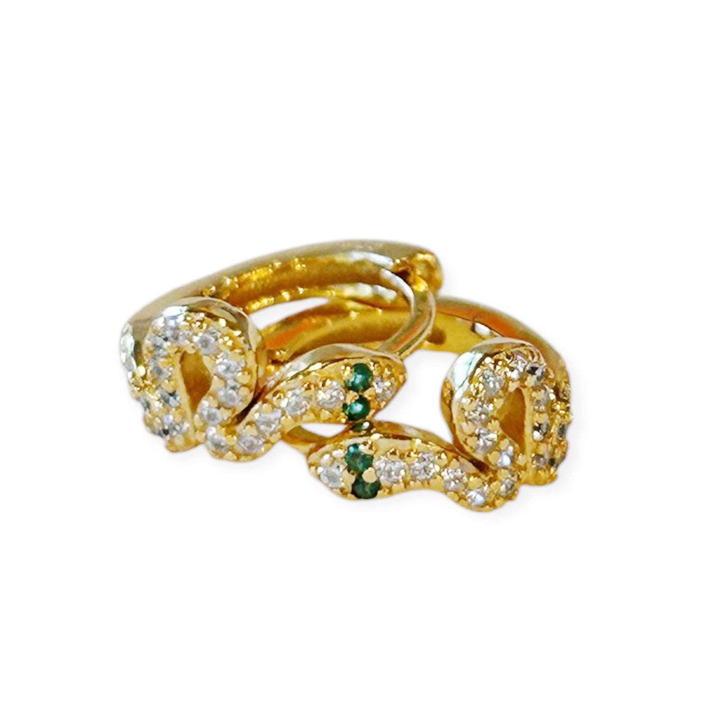 Swirly Snake Mini Hoops - Boho Mamma Store