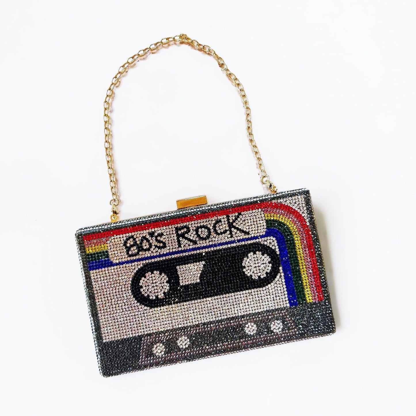 80's Rock Cassette Tape Clutch Handbag - Boho Mamma Store
