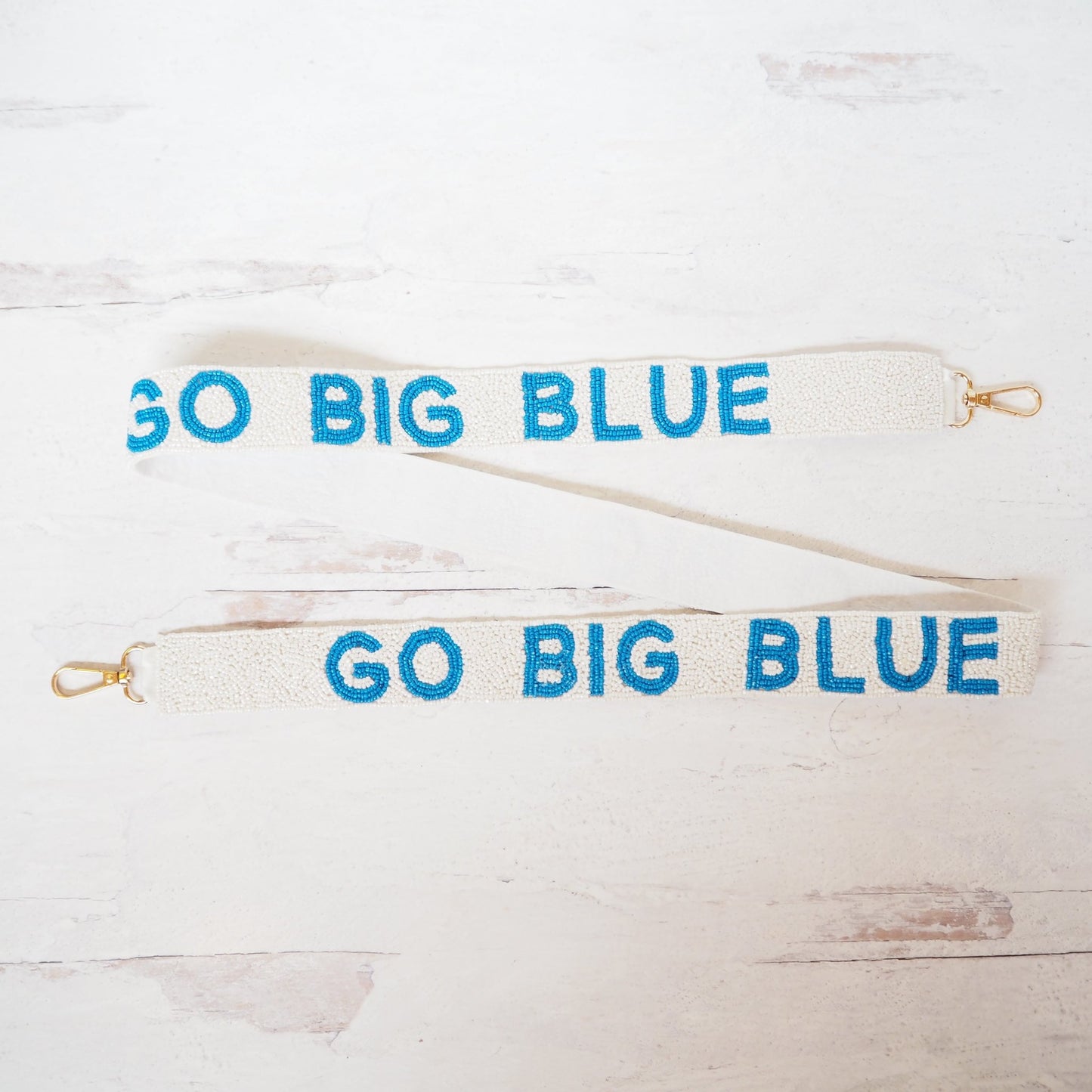 Beaded Go Big Blue Purse Strap - Boho Mamma Store