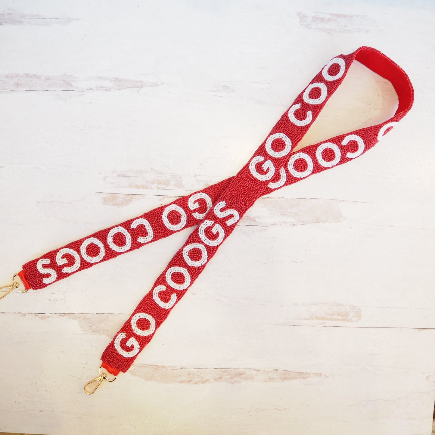 Beaded Go Coogs Houston Purse Straps~SALE - Boho Mamma Store