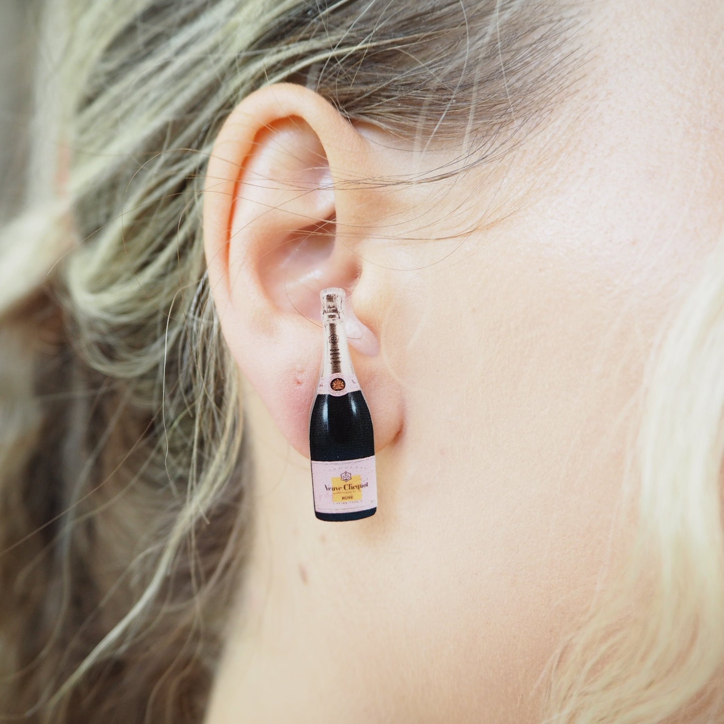 Champagne and Rose' Bottle Studs - Boho Mamma Store
