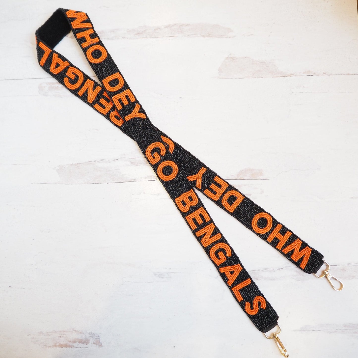 Go Bengals Beaded Purse Strap~Clearance. - Boho Mamma Store