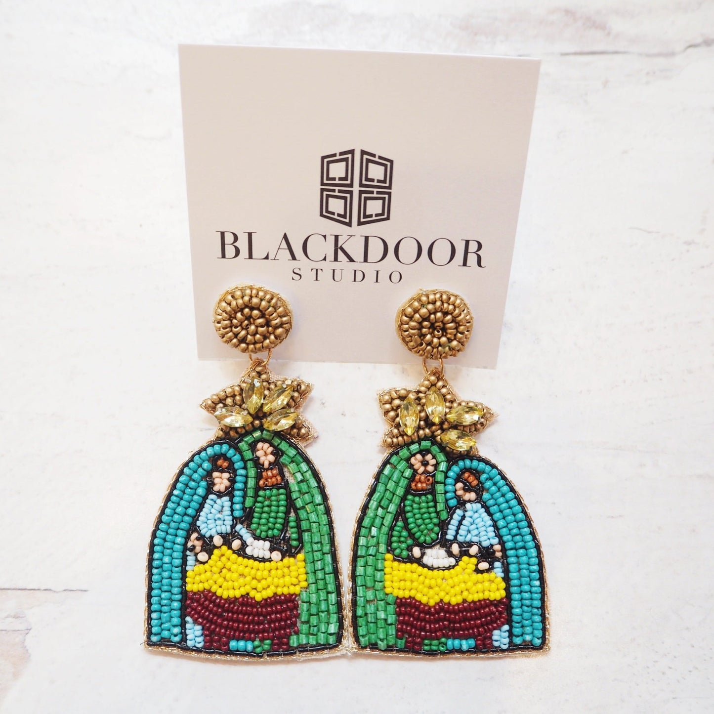 Nativity Beaded Earrings - Boho Mamma Store