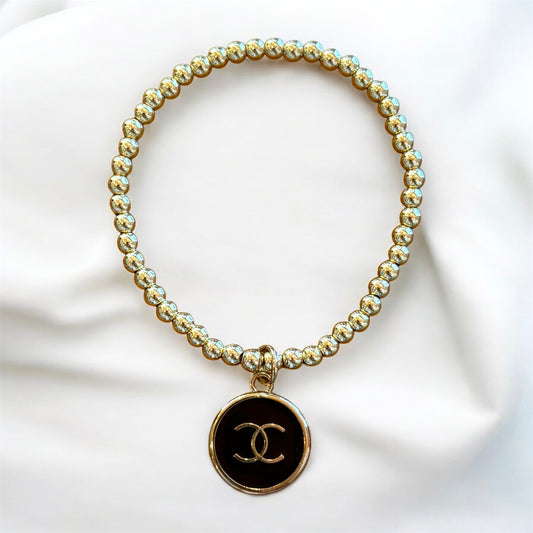 Little Luxe Noir Up-cycled Bracelet