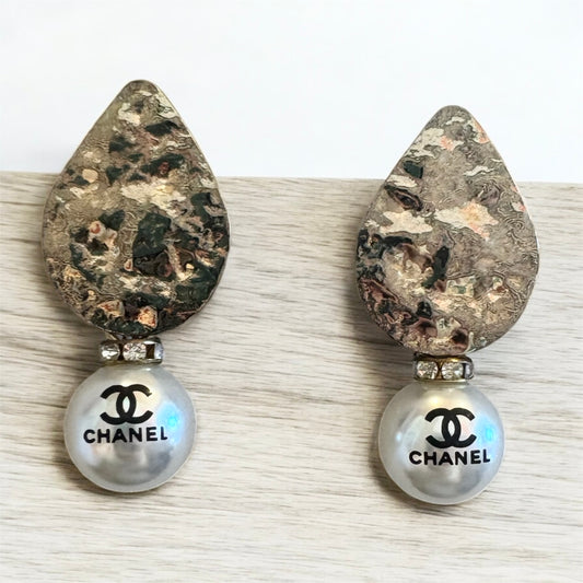 Pearl Glow Up-cycled Earrings
