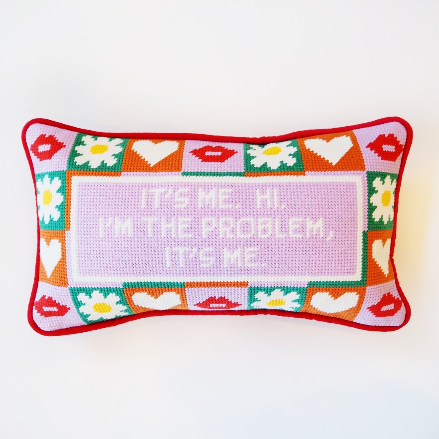 It's me, Hi. I'm The Problem It's Me Needle Point Pillow - Boho Mamma Store