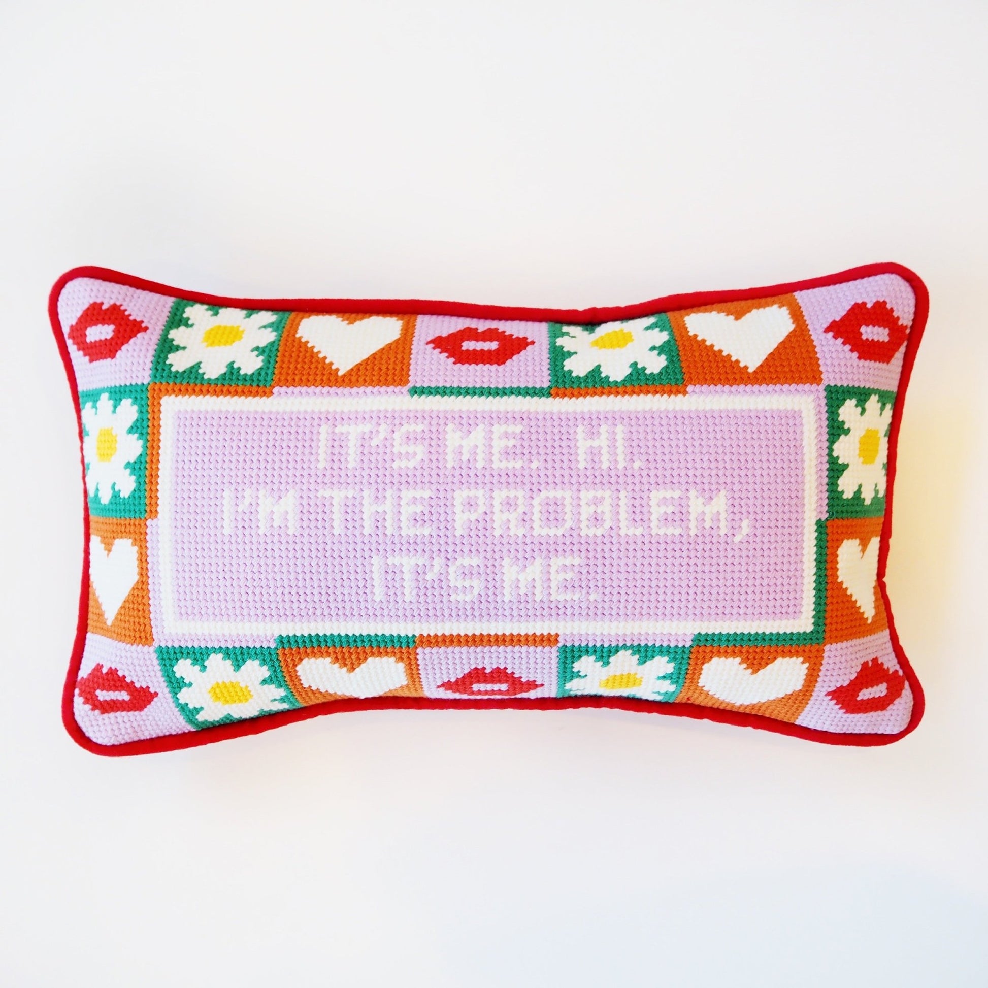 It's me, Hi. I'm The Problem It's Me Needle Point Pillow - Boho Mamma Store