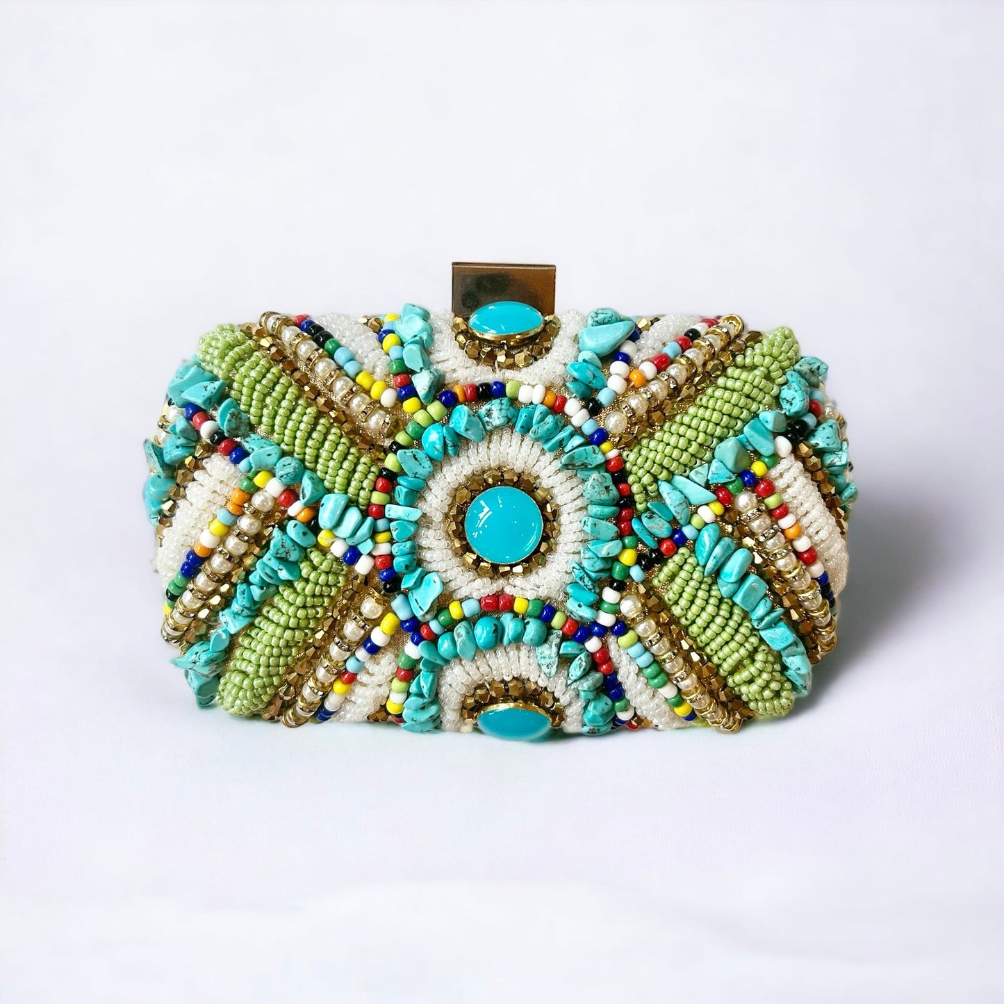 Beaded and Jeweled Clutch - Boho Mamma Store