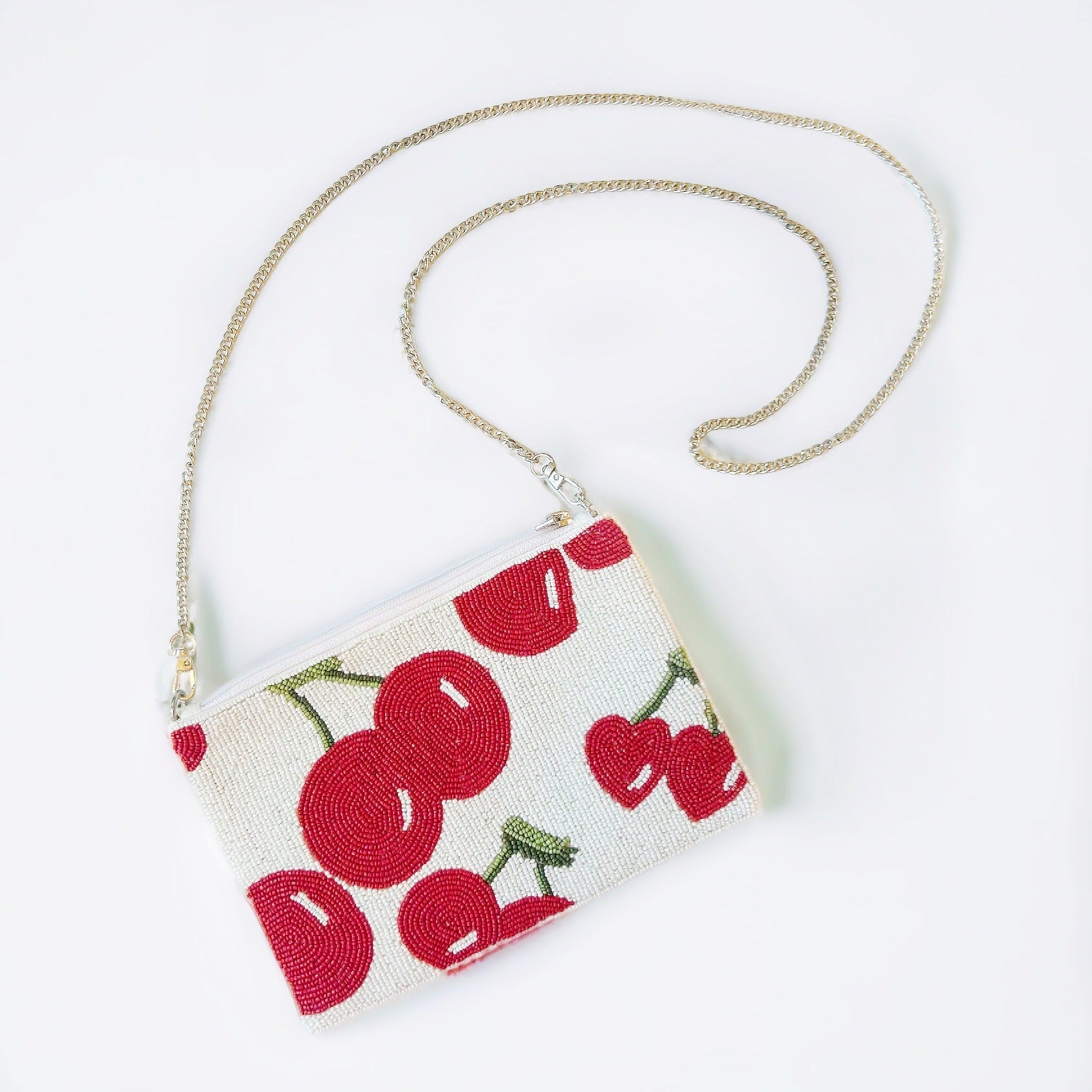Beaded Cherry Handbag - Boho Mamma Store