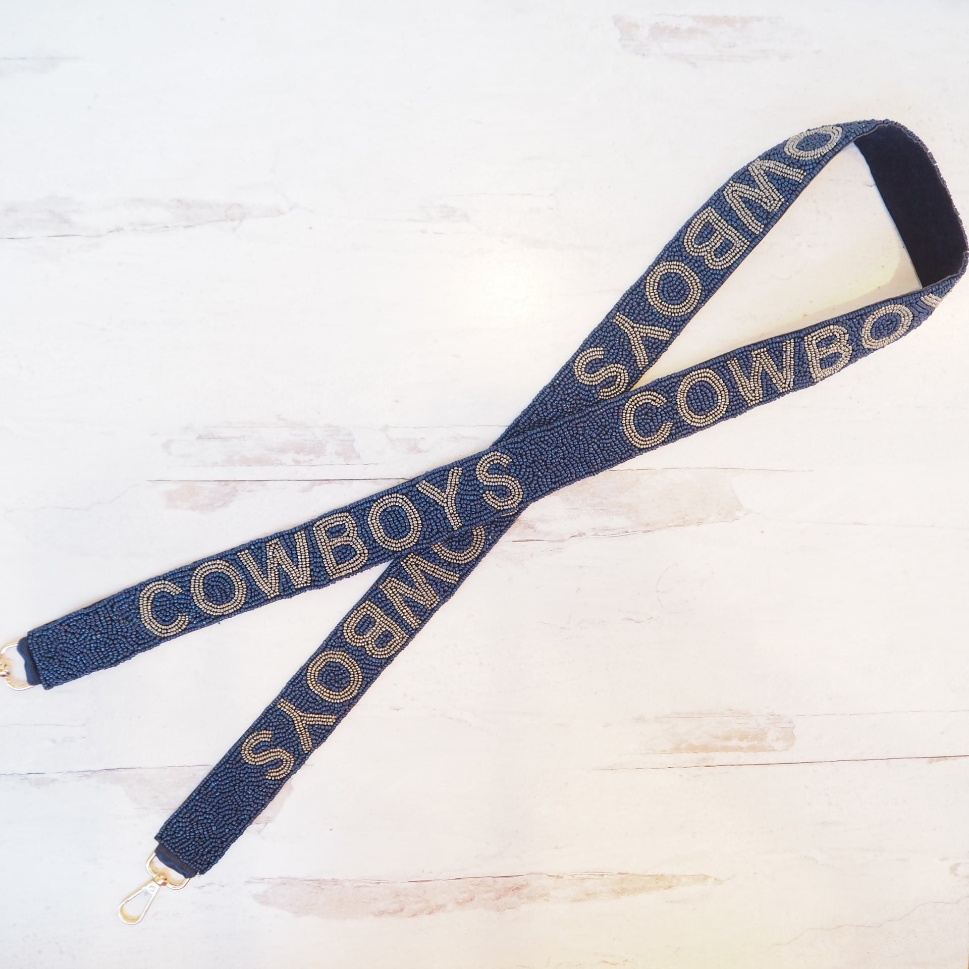 Beaded Dallas Cowboys Purse Strap - Boho Mamma Store