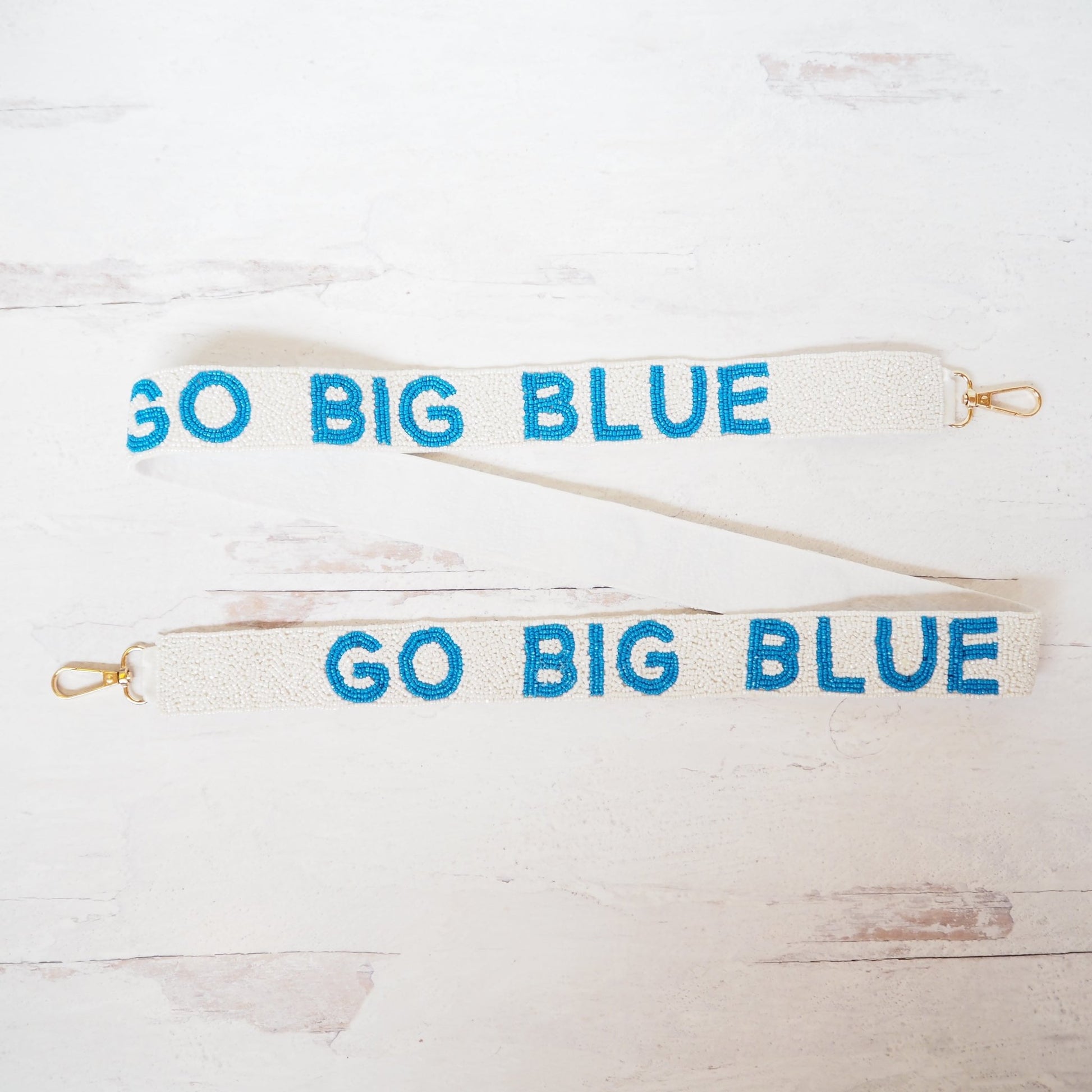 Beaded Go Big Blue Purse Strap - Boho Mamma Store