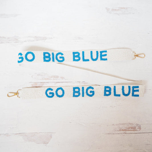Beaded Go Big Blue Purse Strap - Boho Mamma Store