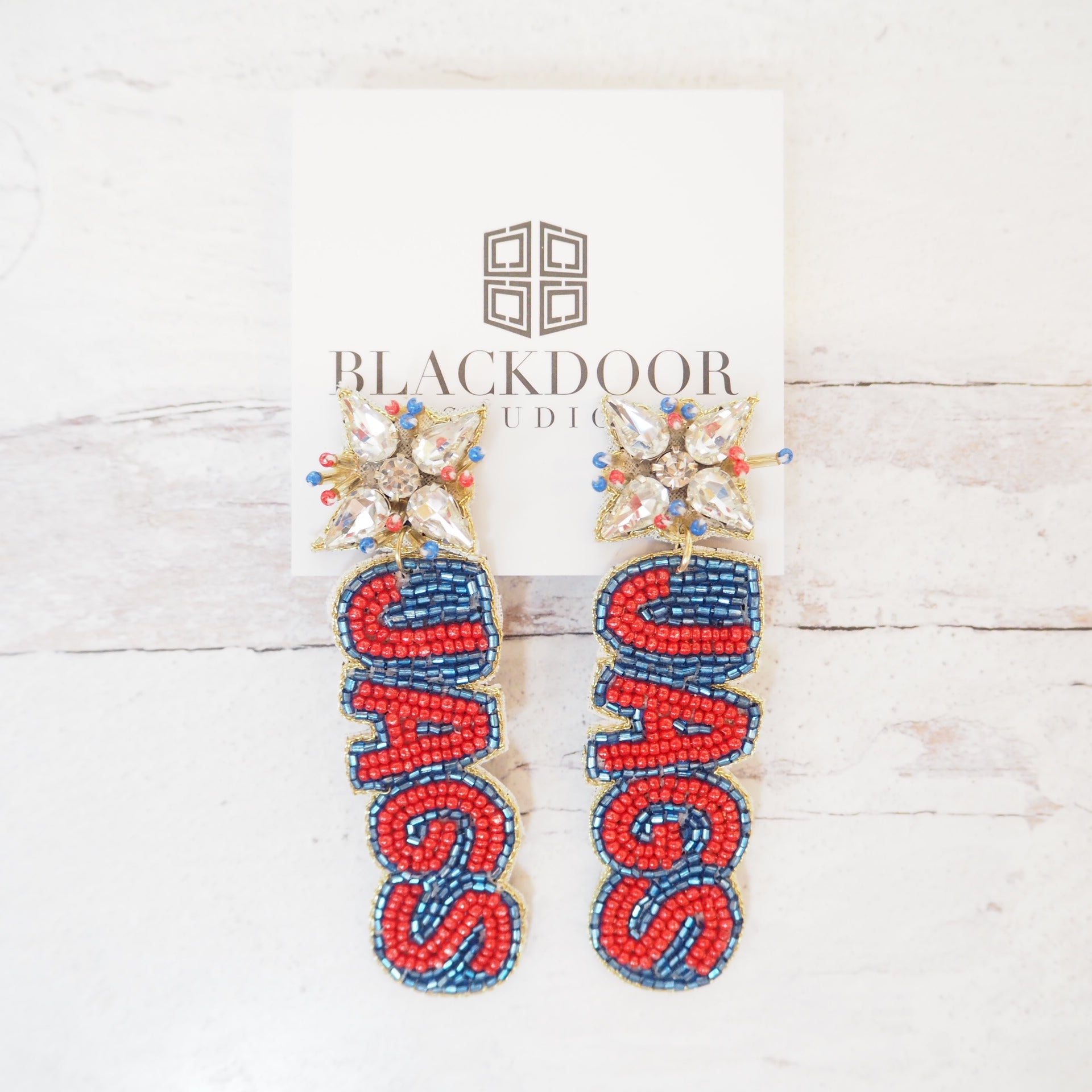 Beaded Go Jags Earrings - Boho Mamma Store