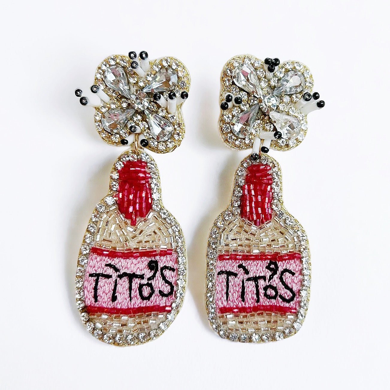 Beaded Titos Bottle Earrings - Boho Mamma Store