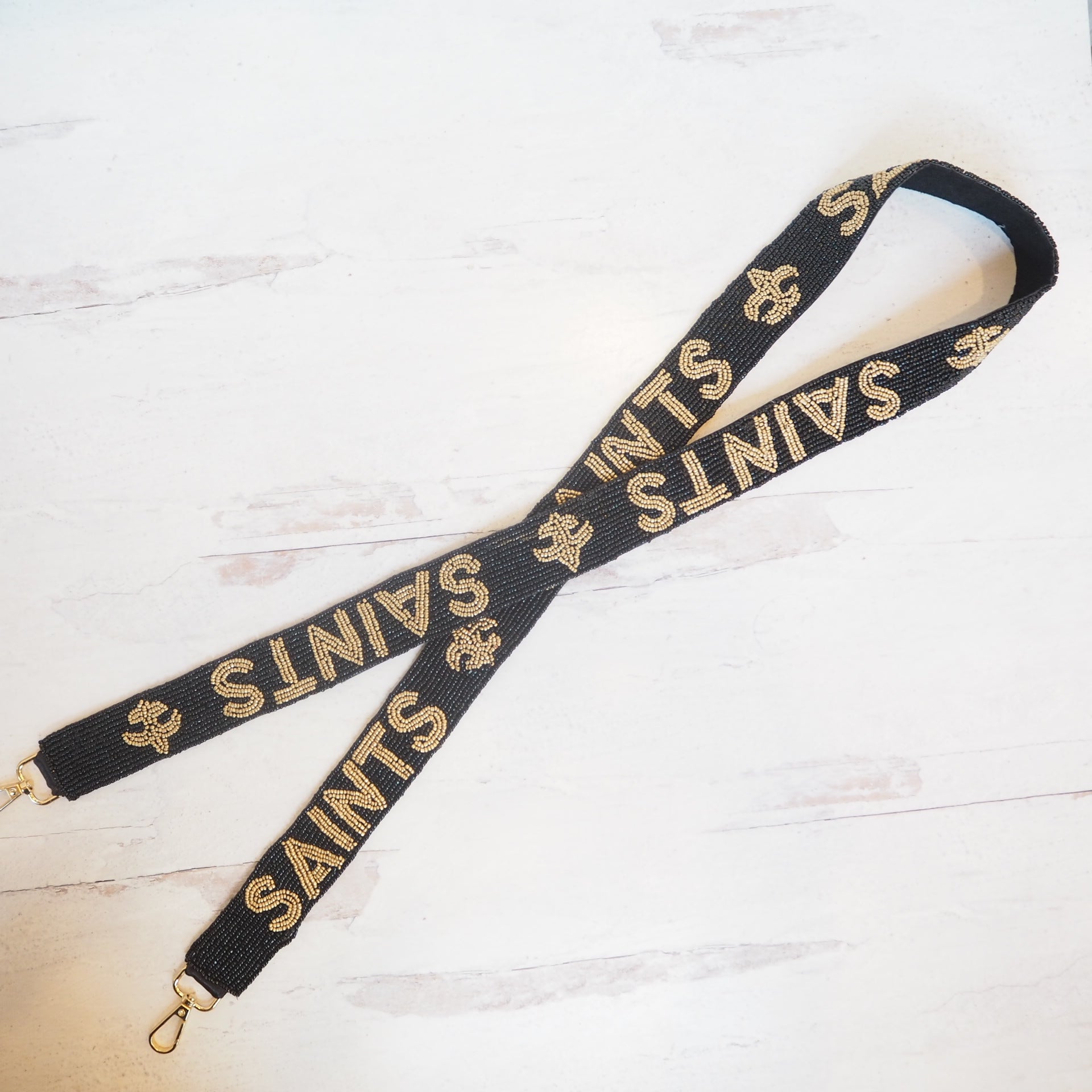 Beaded Who Dat Purse Strap - Boho Mamma Store
