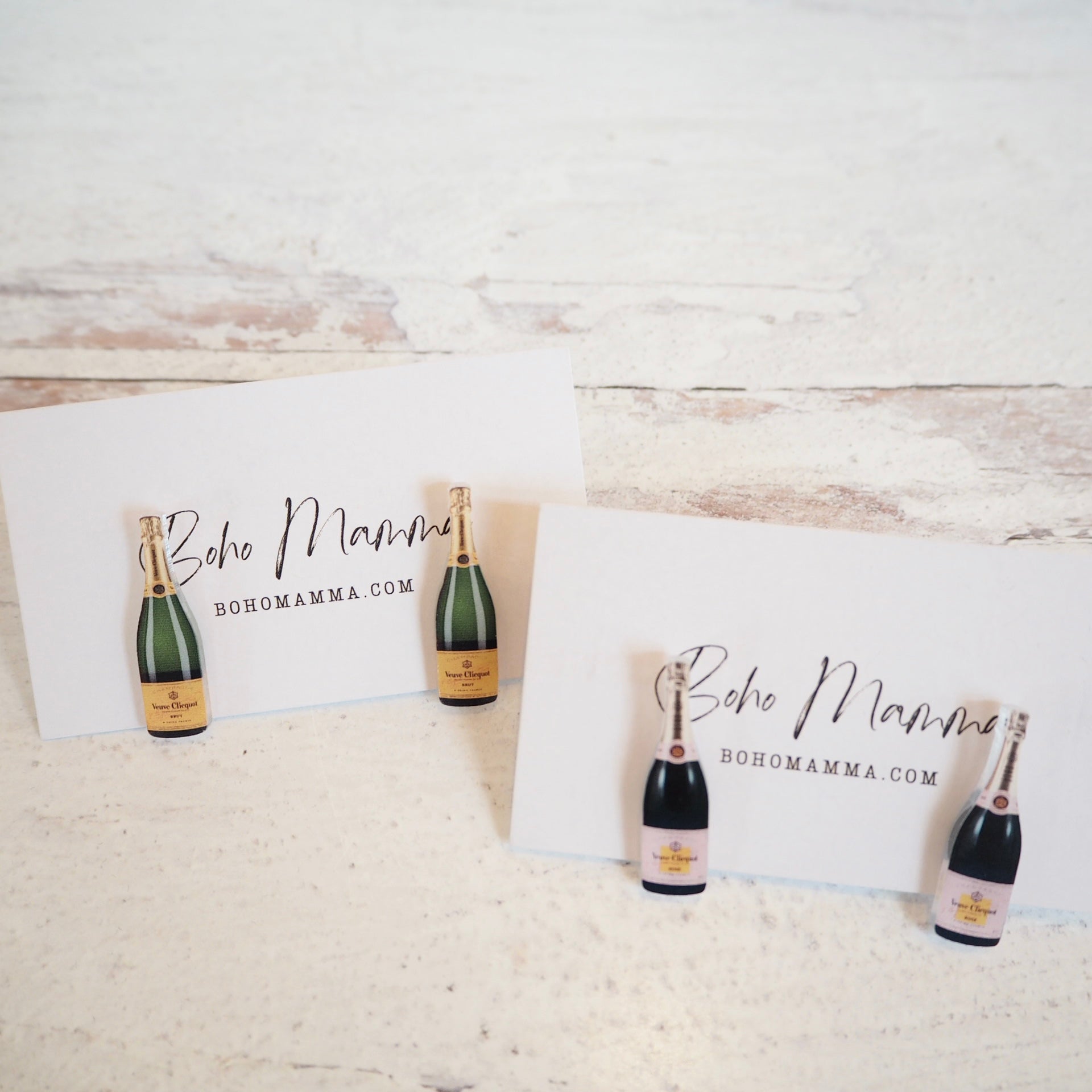 Champagne and Rose' Bottle Studs - Boho Mamma Store