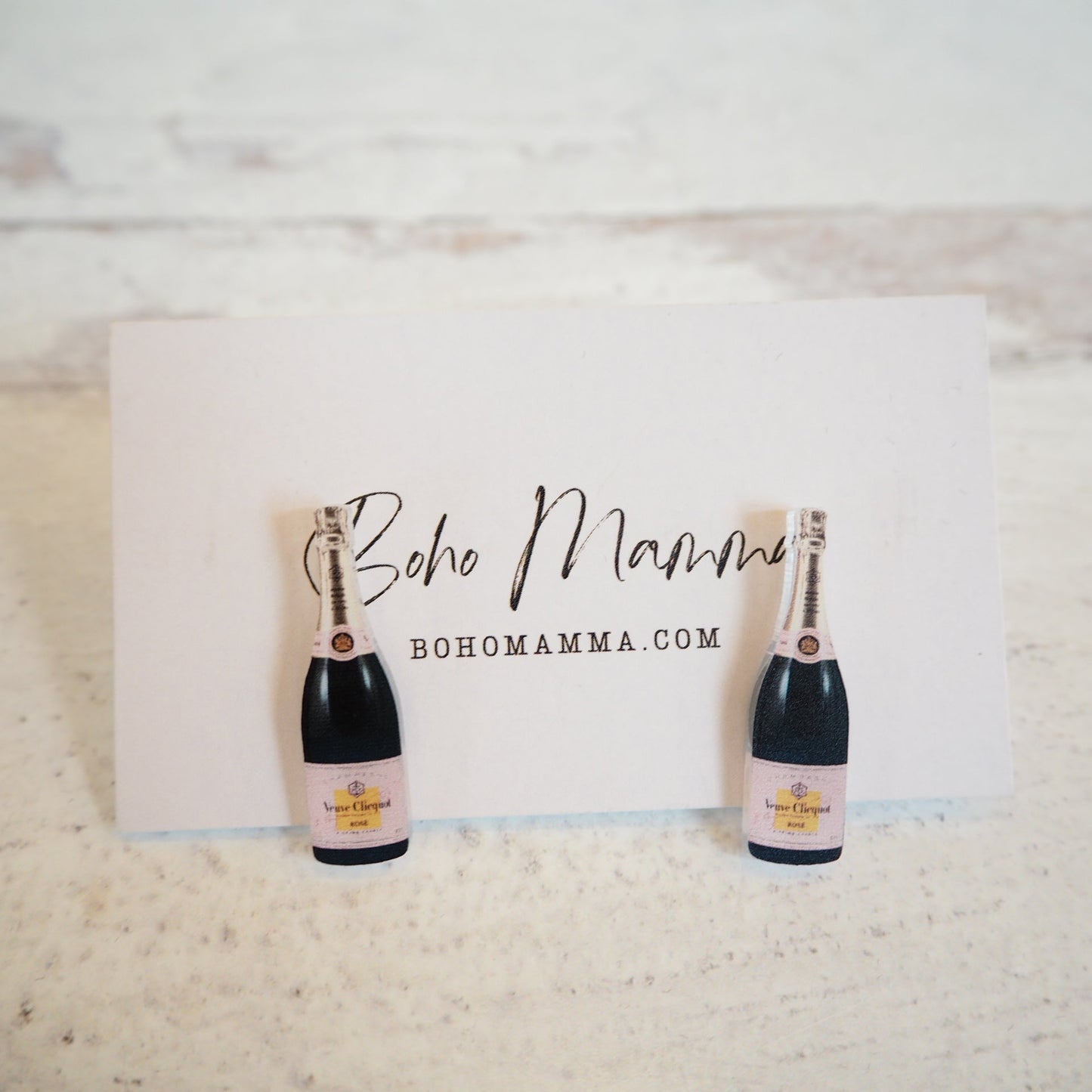 Champagne and Rose' Bottle Studs - Boho Mamma Store